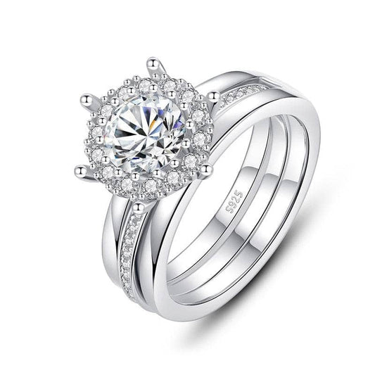 1.0 Ct Diamond Bridal Ring Set