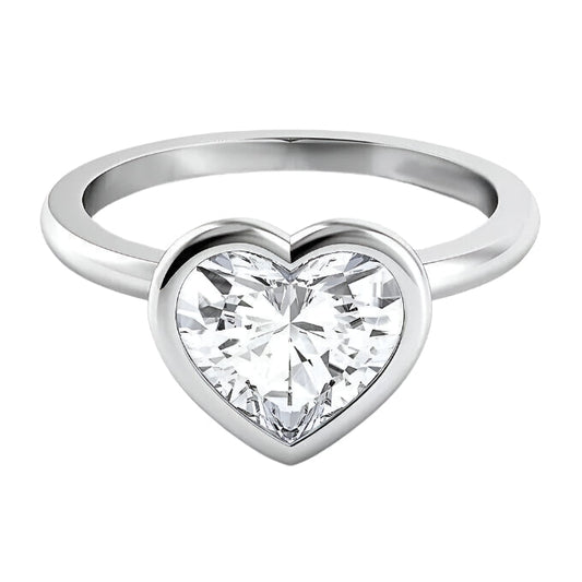 3.0 Ct Heart Cut Diamond Engagement Ring