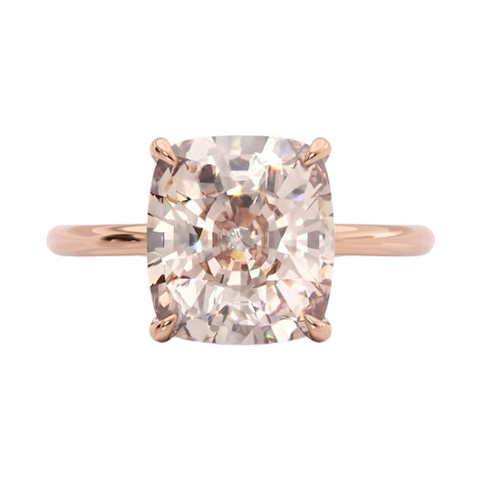 3.0ct Cushion Cut Champagne Engagement Ring