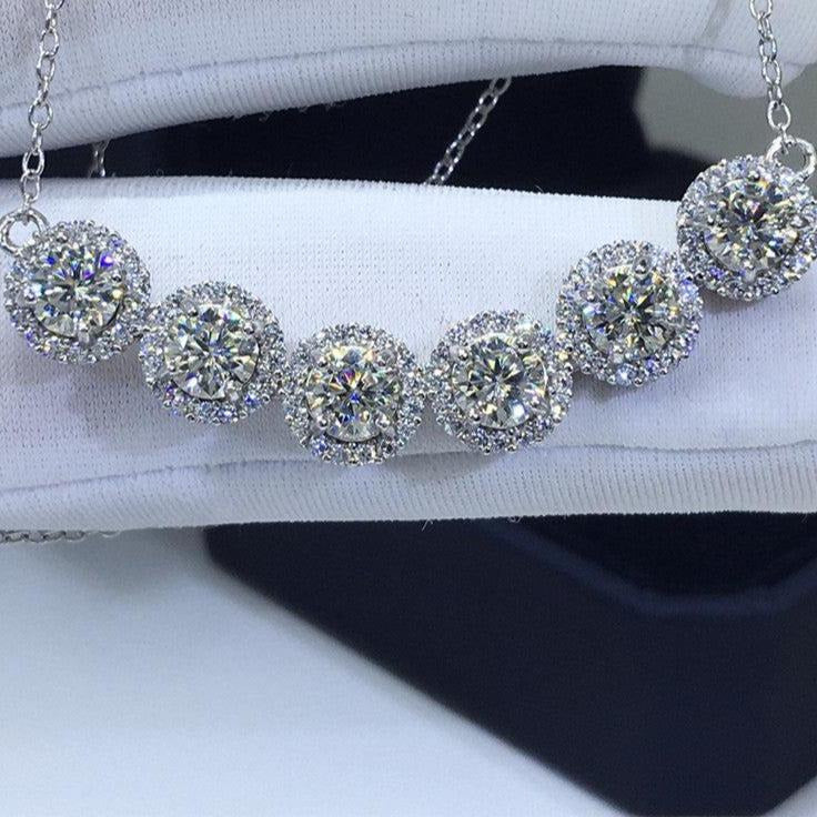Round Diamond Pendant Necklace