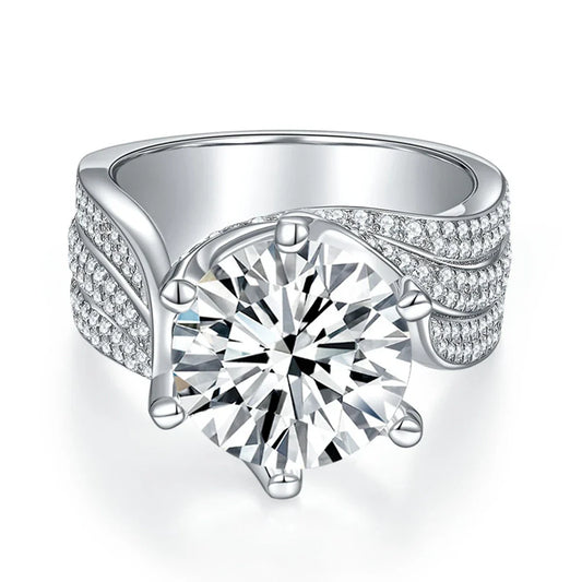 5.0 Ct Round Cut Diamond Wedding Ring