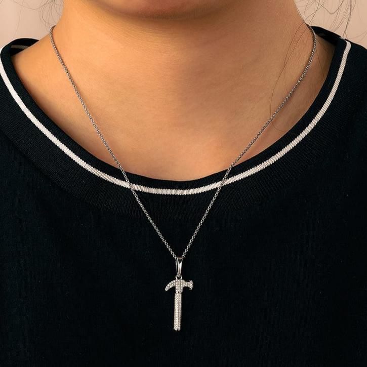 VIP Custom Diamond Hammer Pendant (Aftersale Service)