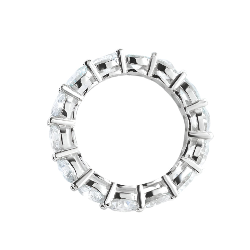 7.0 Ct 5mm Round Cut Full Eternity Diamond Wedding Band