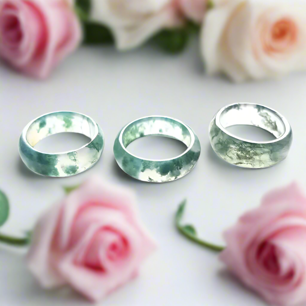 Moss Agate Unisex Band