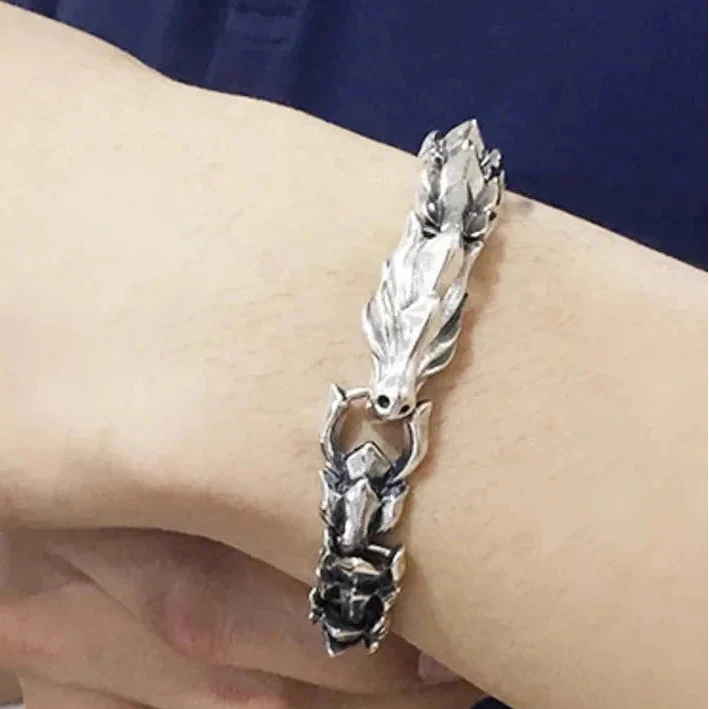 Retro Dragon Scales Punk Bracelet