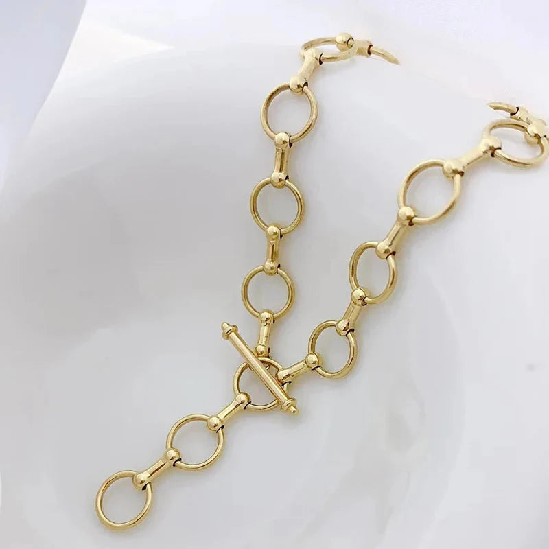 18k Yellow Gold Vintage Chain Bracelet