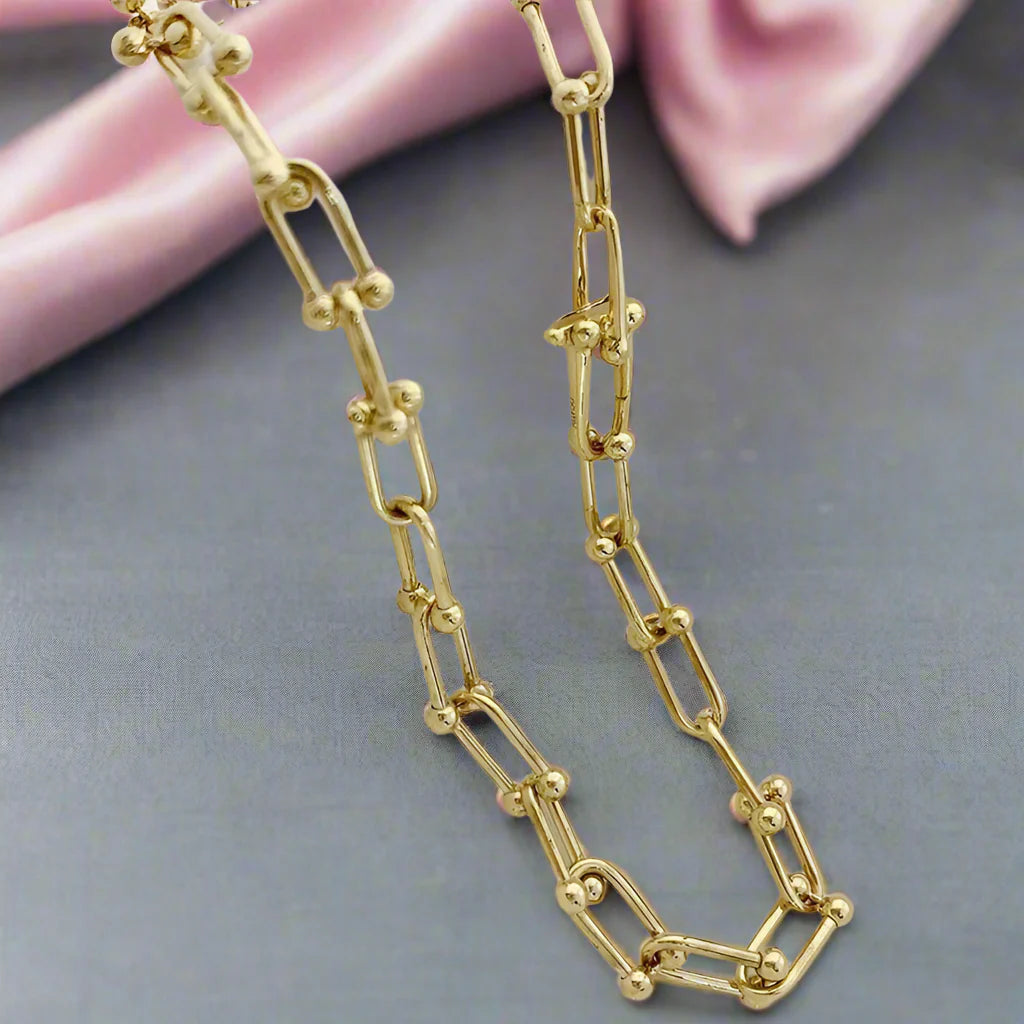 18k Yellow Gold Vintage Chain Bracelet