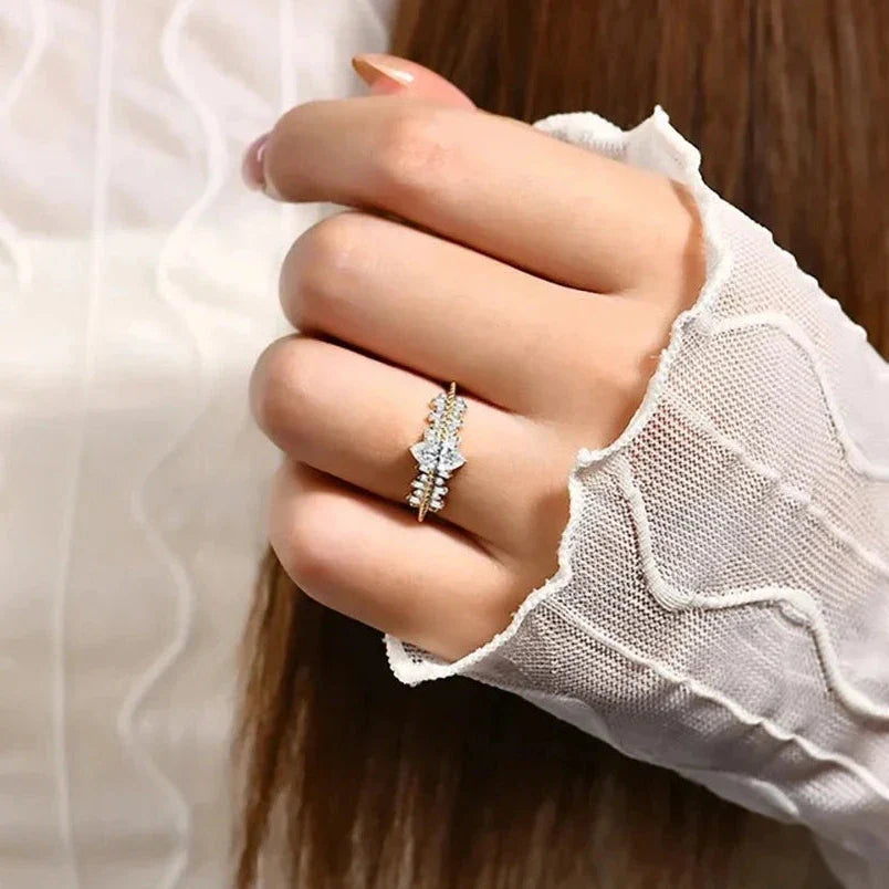 Classic Marquise-cut Diamond Engagement Ring