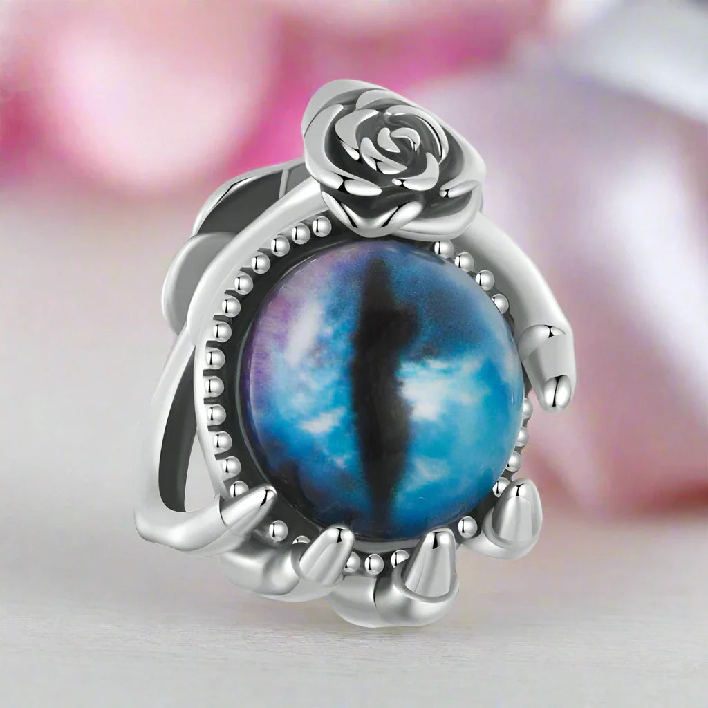 Vintage Skull and Dragon Eye Charm