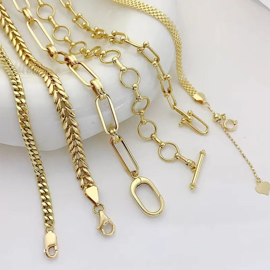 18k Yellow Gold Vintage Chain Bracelet