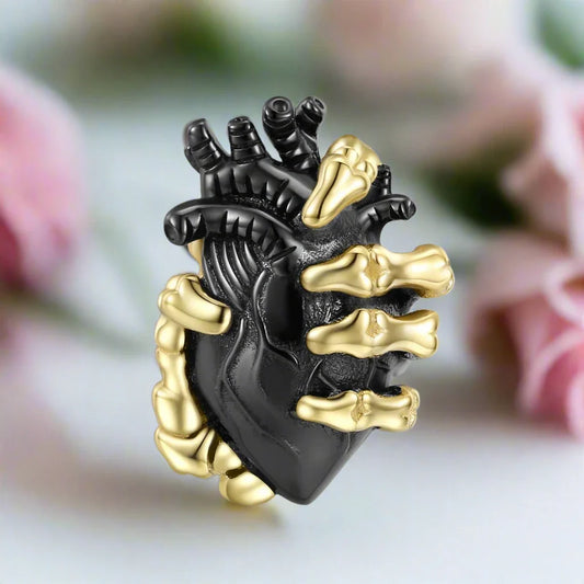 Black Skeleton Mask Pendant Necklace