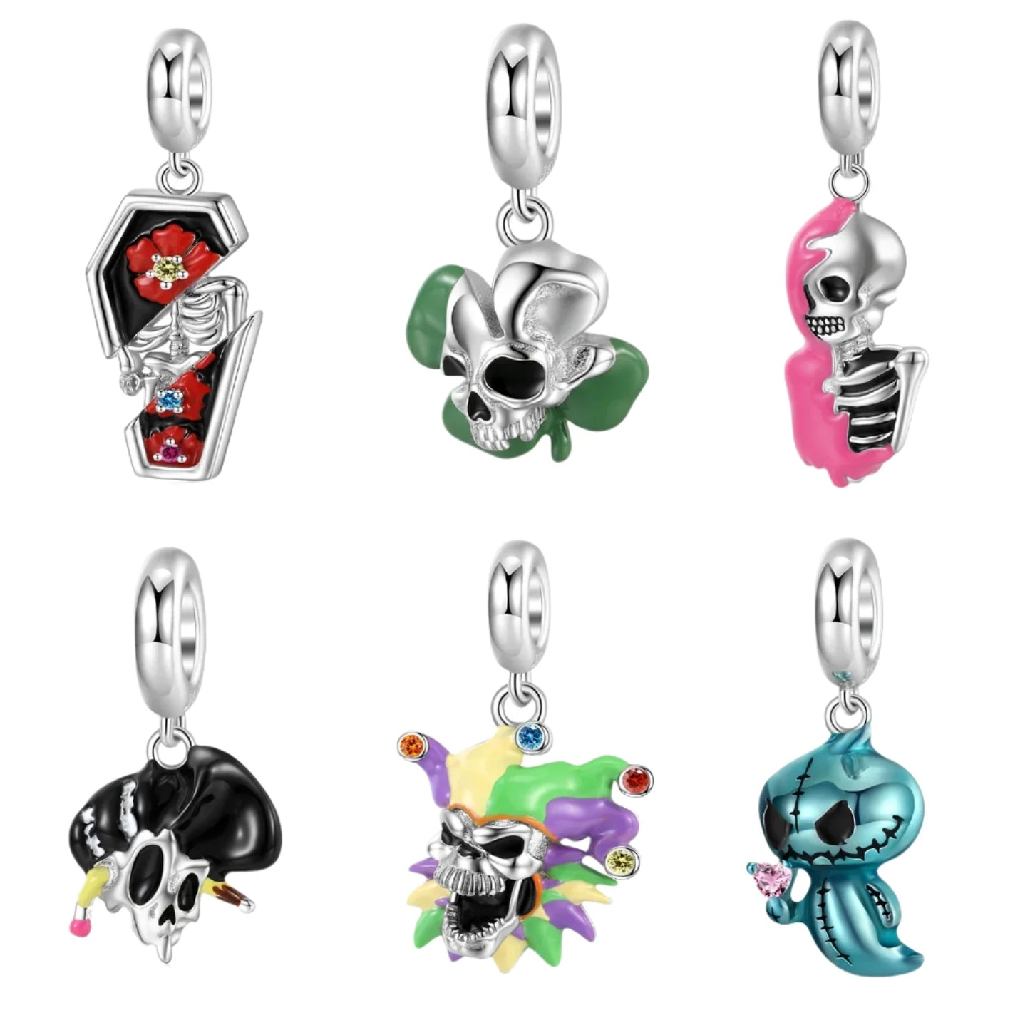 Sacrificial Ghost Rock Skull Charm Series