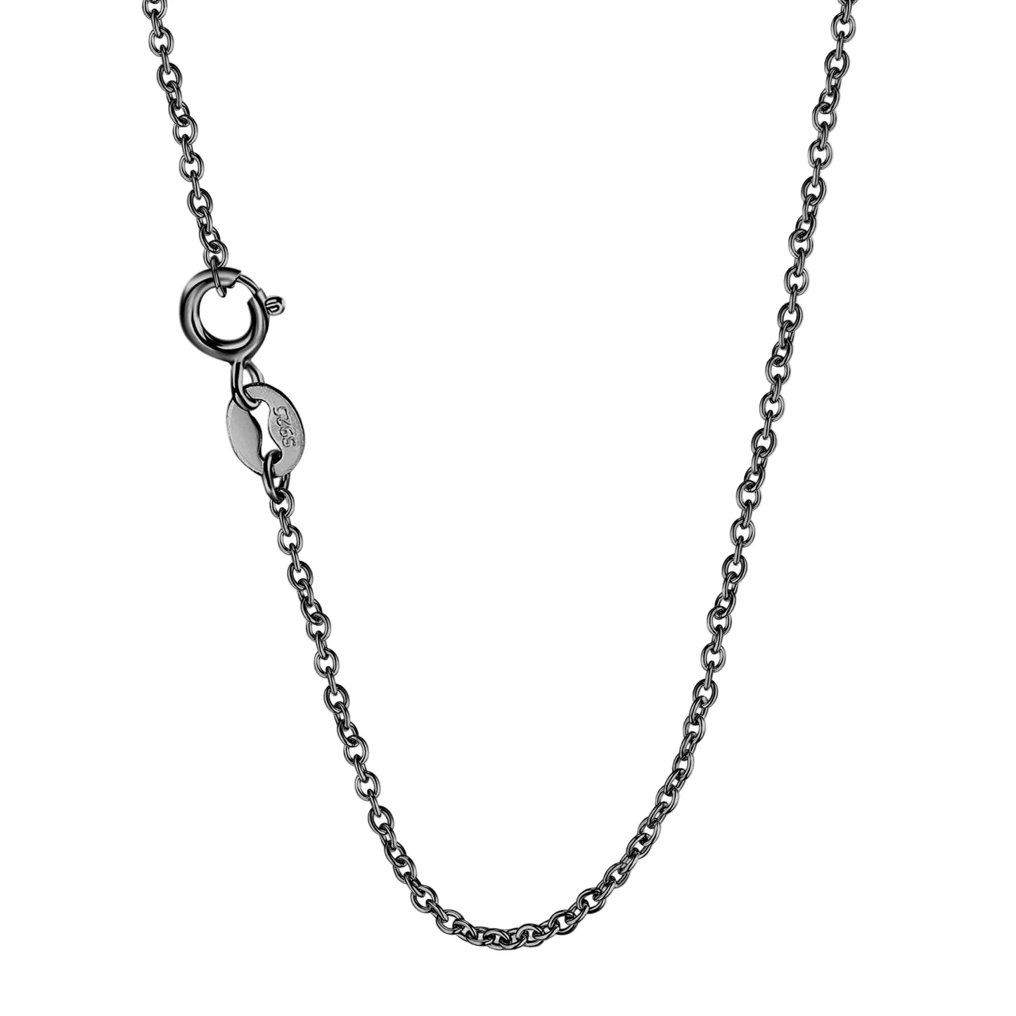 Black Skeleton Mask Pendant Necklace