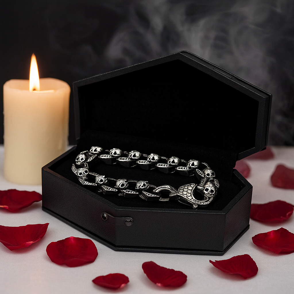 Vintage Dominant Punk Skull Bracelet