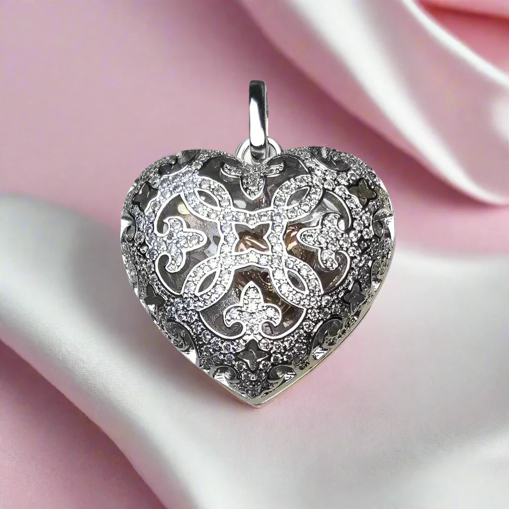 Vintage Love Heart Locket Pendant