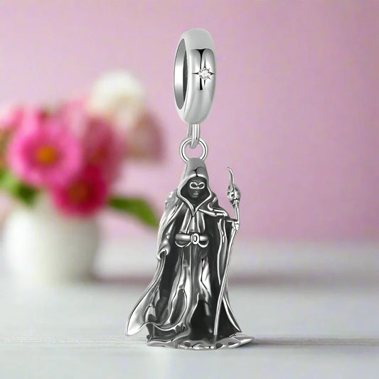 Wand-wielding Grim Reaper Charm
