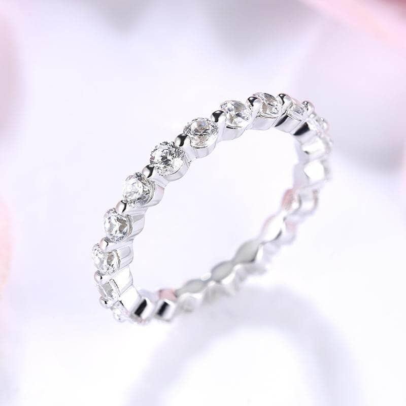 VIP Dream Ring- Eternity Round Cut Women's Stackable Wedding Band (Aftersale Service)