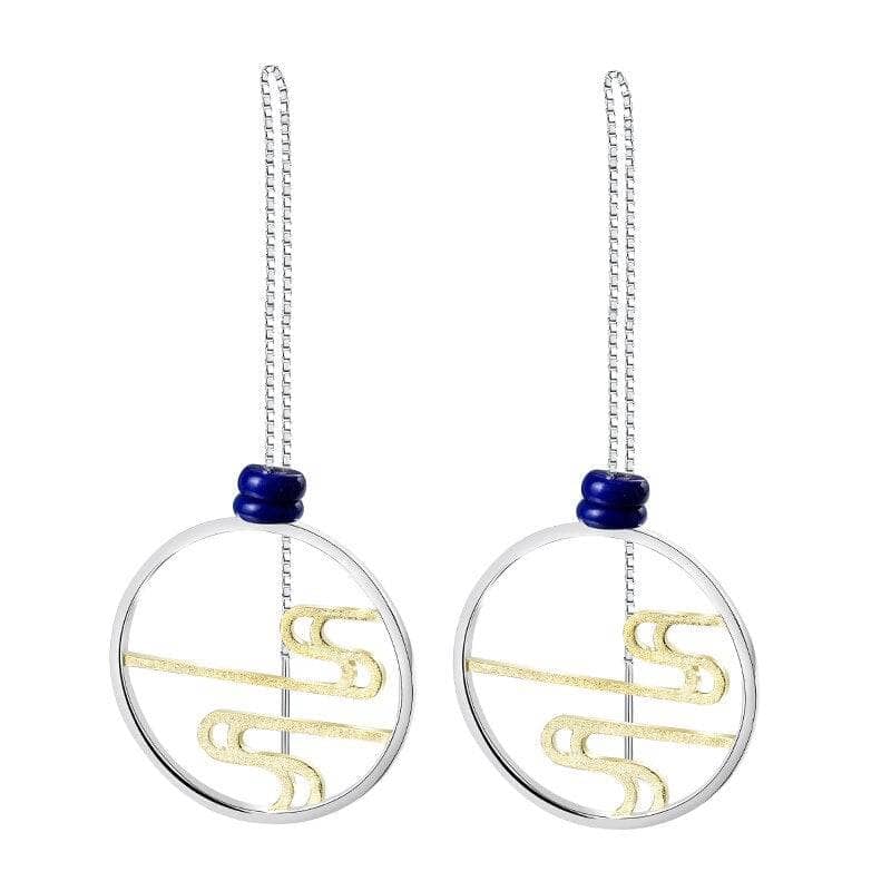 Incense Smoke Drop Earrings