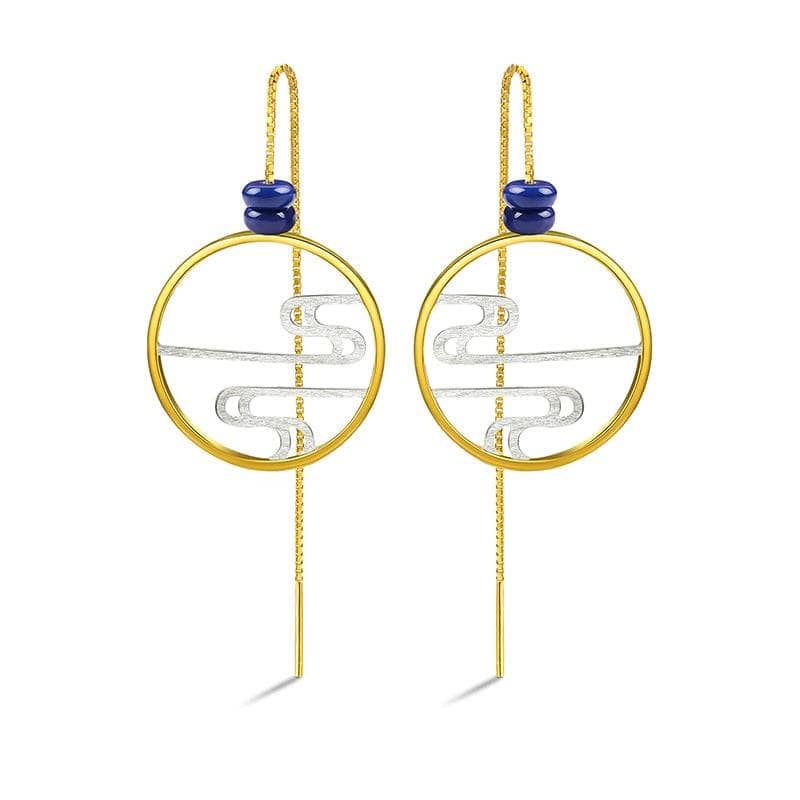 Incense Smoke Drop Earrings