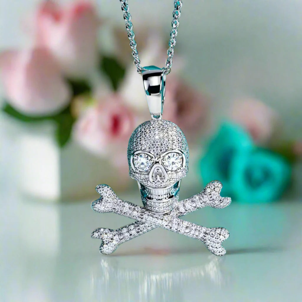 Hip Hop Diamond Skull Pendant