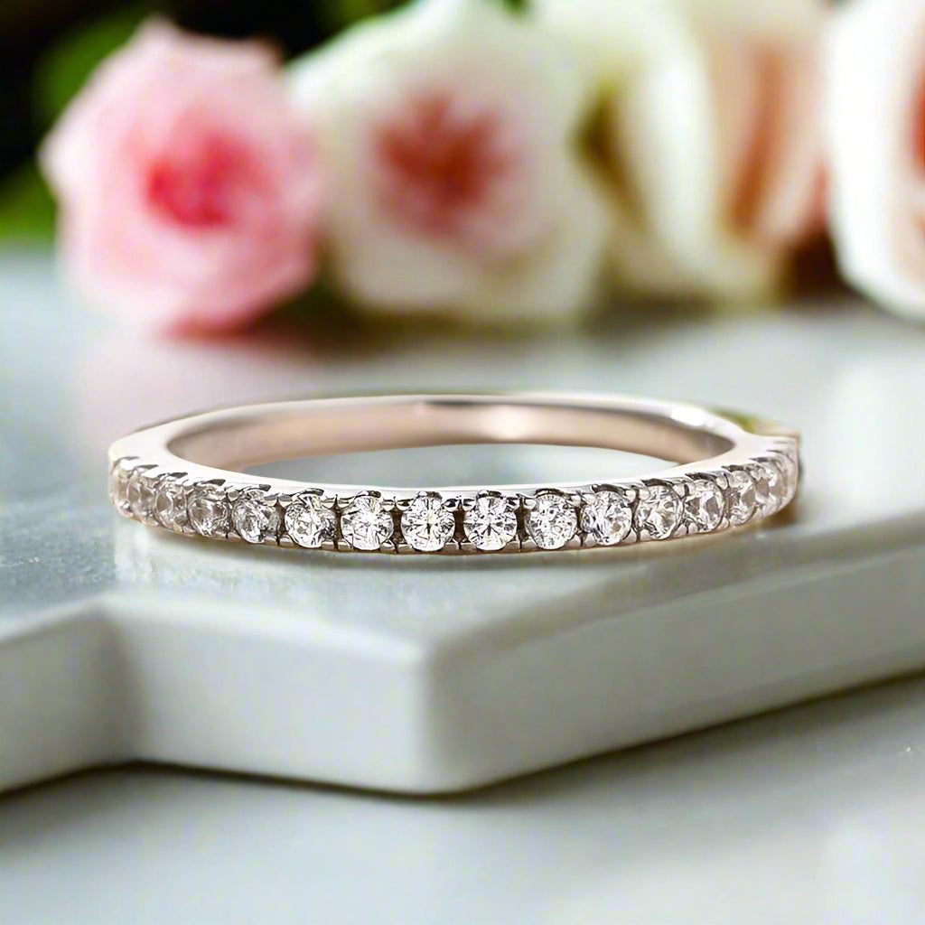 Women's 4PC Stackable Wedding Band Set