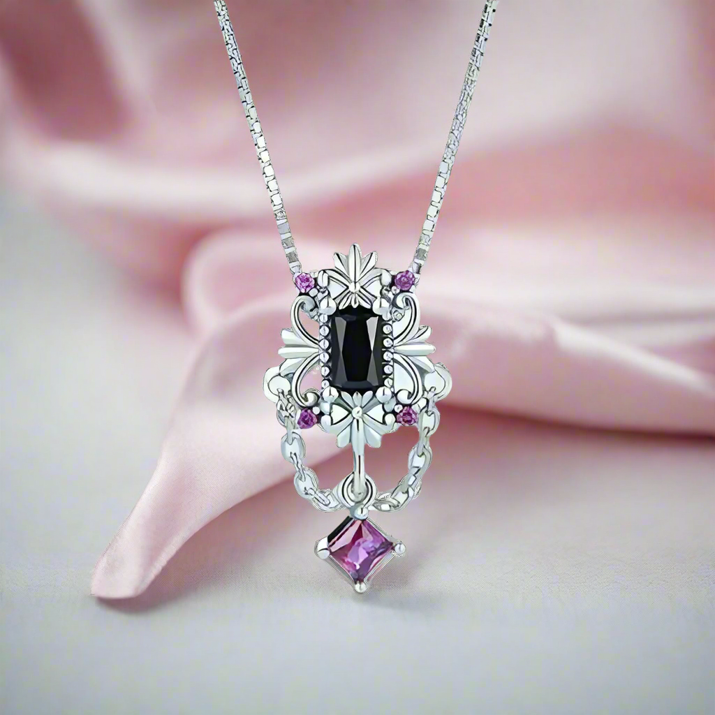 Vintage Fleur-de-lis Gothic Style Necklace
