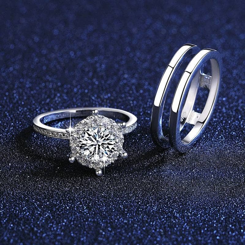 1.0 Ct Diamond Bridal Ring Set
