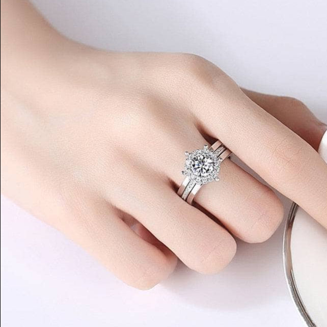 1.0 Ct Diamond Bridal Ring Set