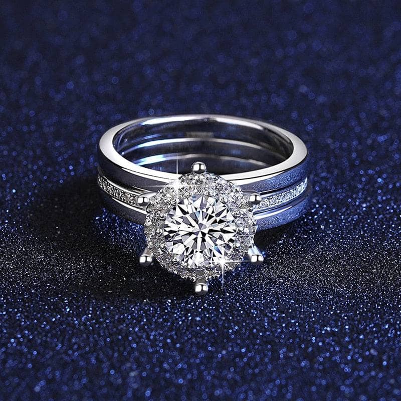 1.0 Ct Diamond Bridal Ring Set