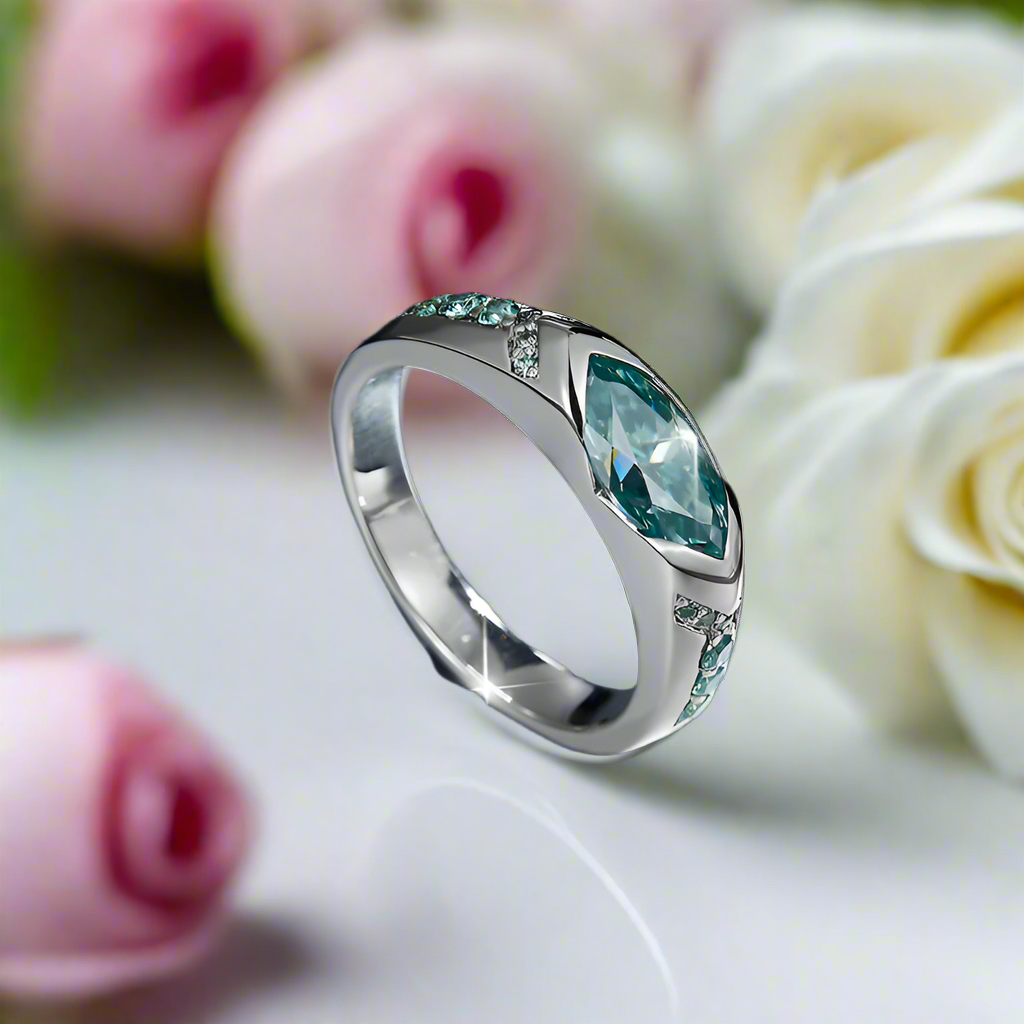 1.0 Ct Marquise Cut Diamond Wedding Band