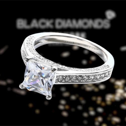 VIP Dream Ring- 1.5 Carat Princess Cut Wedding Ring Set (Aftersale Service)