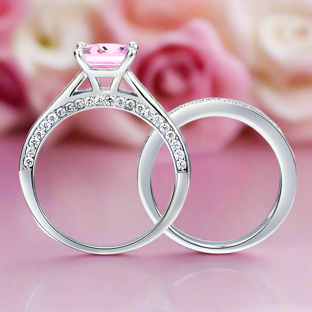VIP Dream Ring- 1.5 Carat Princess Cut Wedding Ring Set (Aftersale Service)