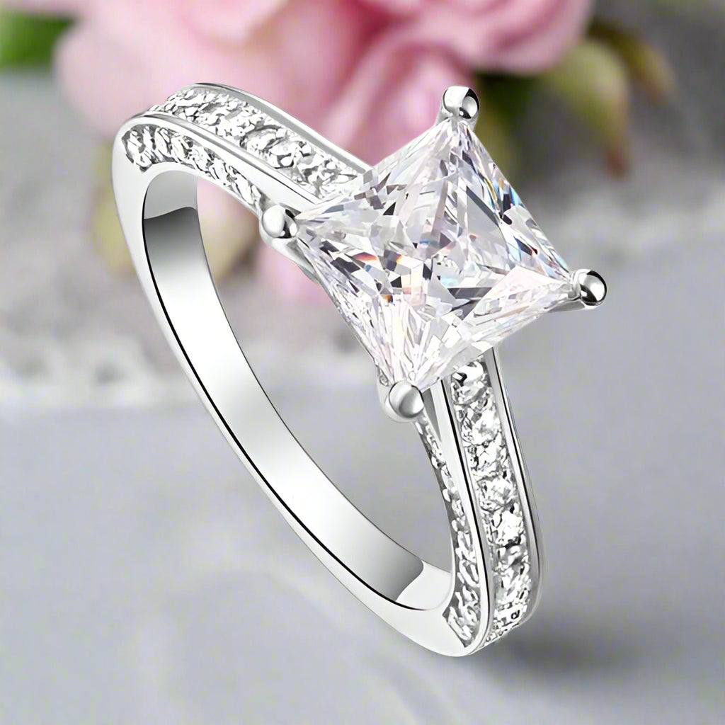 VIP Dream Ring- 1.5 Carat Princess Cut Wedding Ring Set (Aftersale Service)
