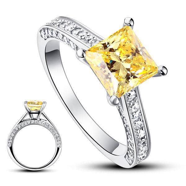 VIP Dream Ring- 1.5 Carat Princess Cut Wedding Ring Set (Aftersale Service)