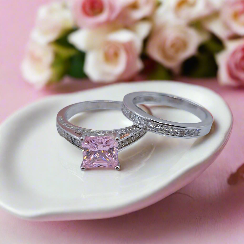 VIP Dream Ring- 1.5 Carat Princess Cut Wedding Ring Set (Aftersale Service)