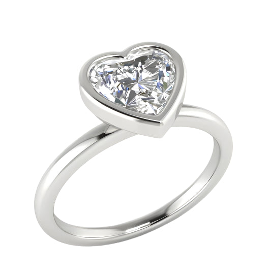 3.0 Ct Heart Cut Diamond Engagement Ring