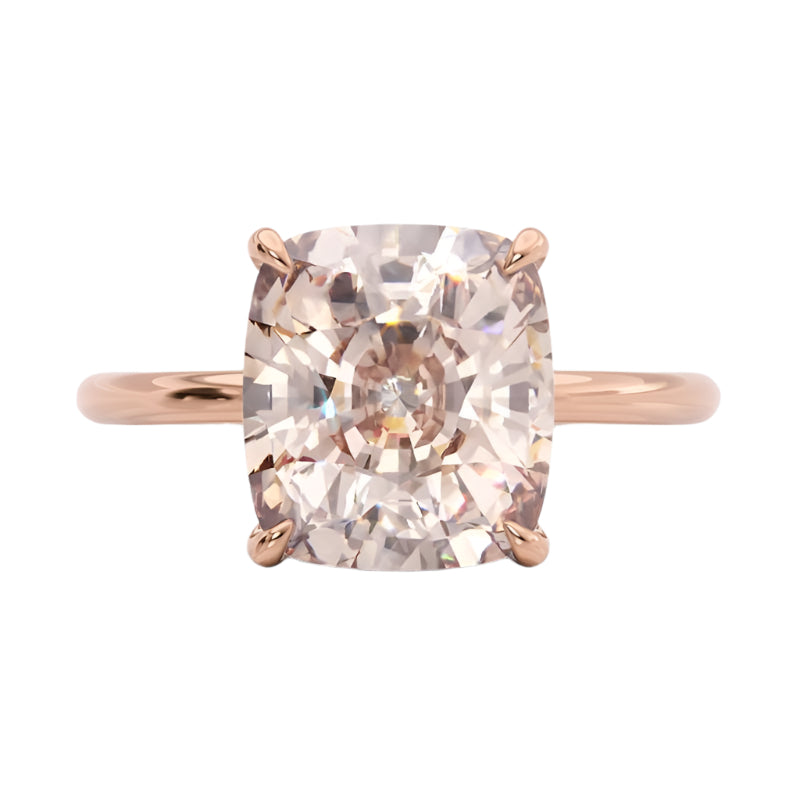 3.0ct Cushion Cut Champagne Engagement Ring