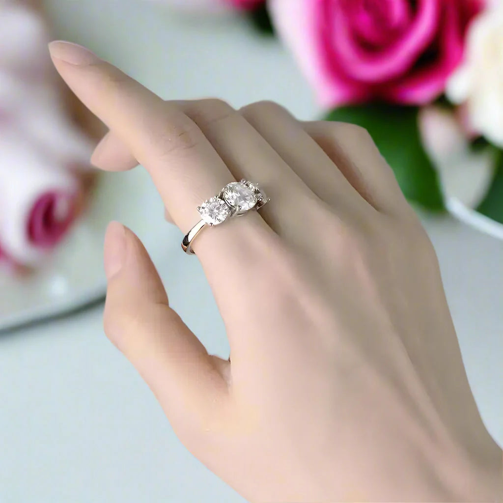 4.0 Ct Diamond Eternity Engagement Ring