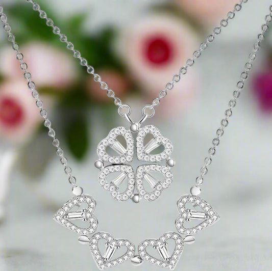 Clover-Heart Change Necklace