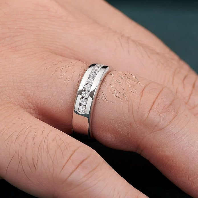 Half Eternity Diamond Wedding Band