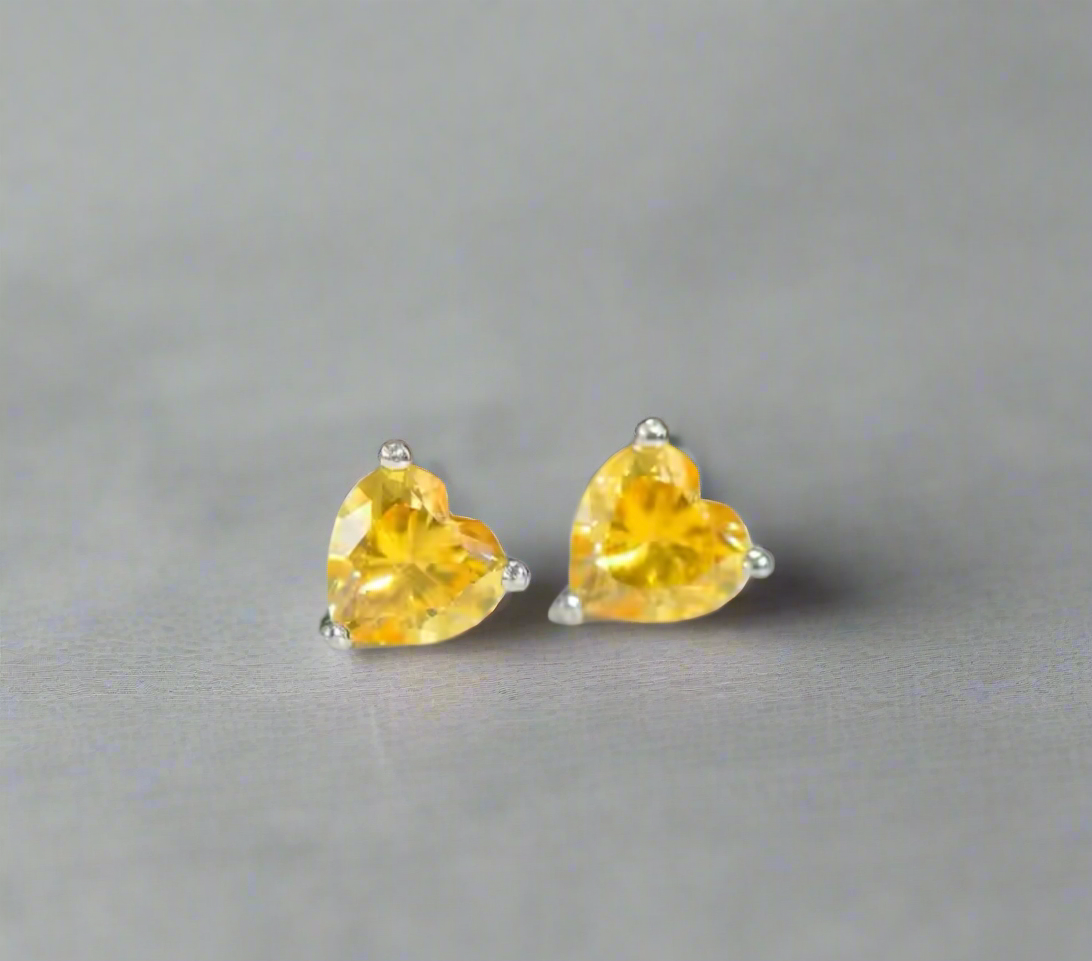 VIP JJ 6.0ct Heart Cut 18k Yellow Gold Yellow Moissanite Engagement Ring (Aftersale Service)