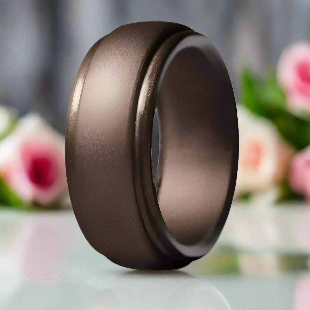 Sports Silicone Wedding Band Set