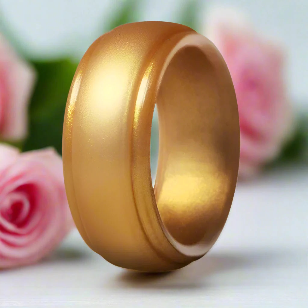 Sports Silicone Wedding Band Set