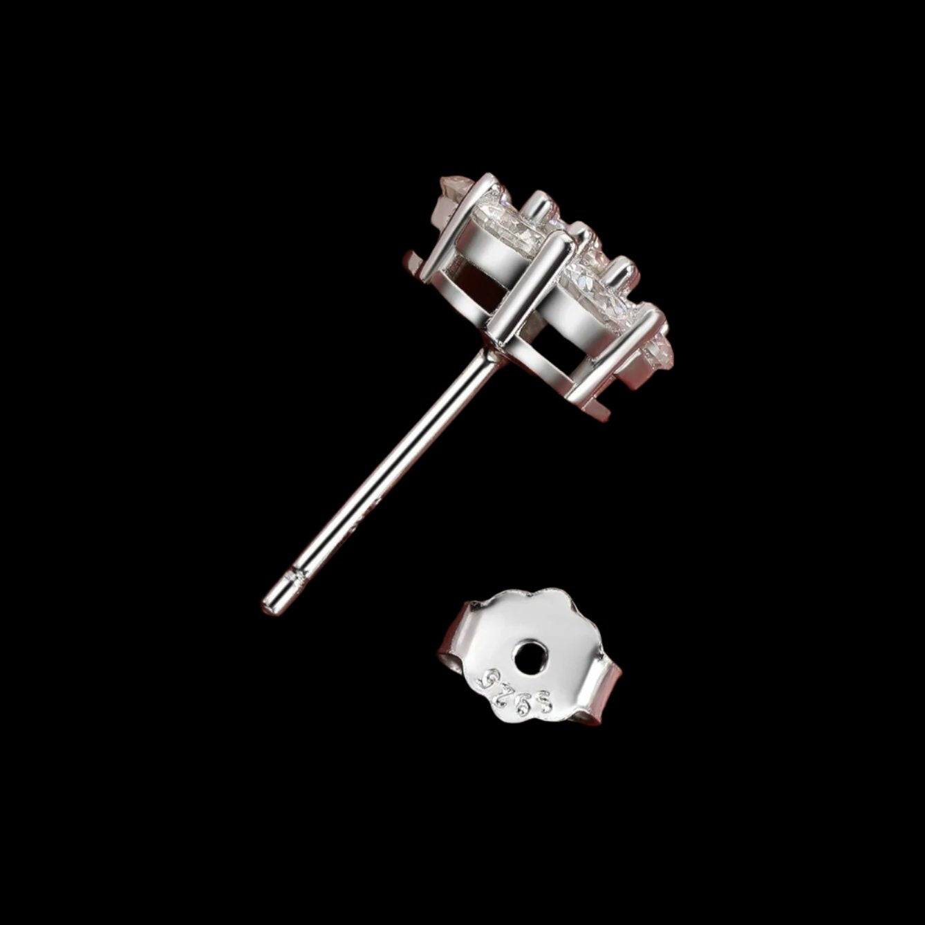 1.4 Ctw Round Cut Diamond Stud Earrings