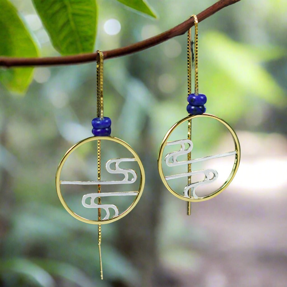 Incense Smoke Drop Earrings