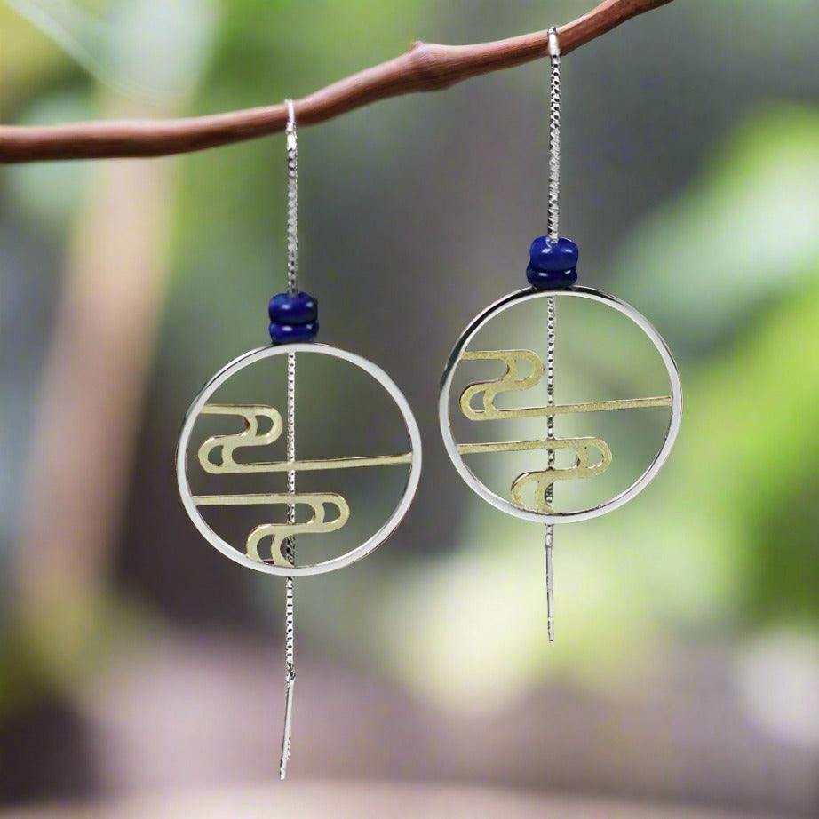 Incense Smoke Drop Earrings