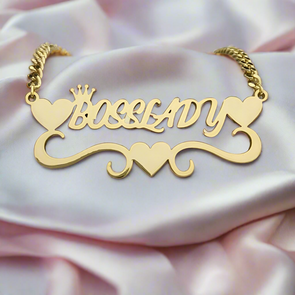 Custom Name Necklace With Heart