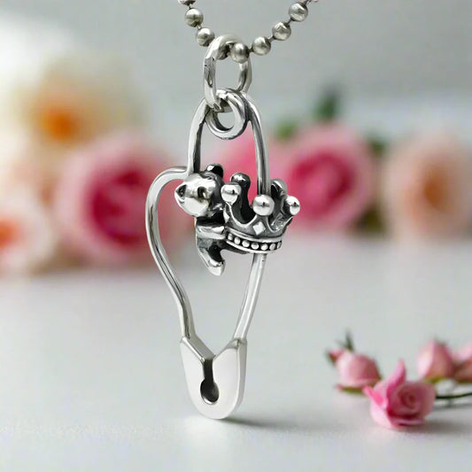 Crown Bear Pin Pendant