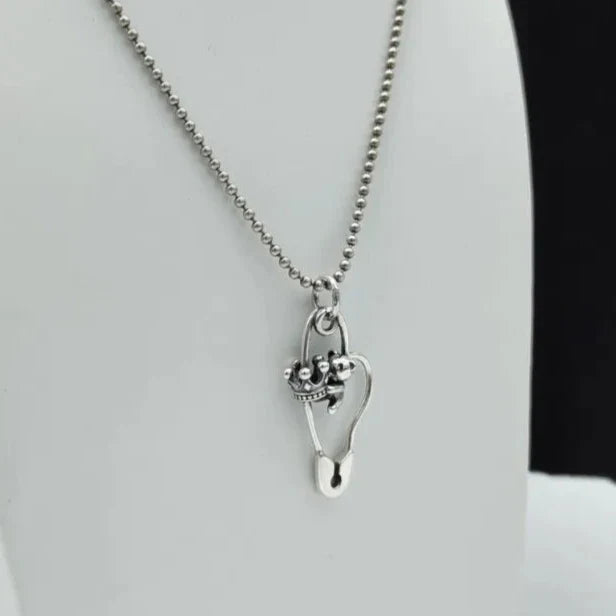 Crown Bear Pin Pendant