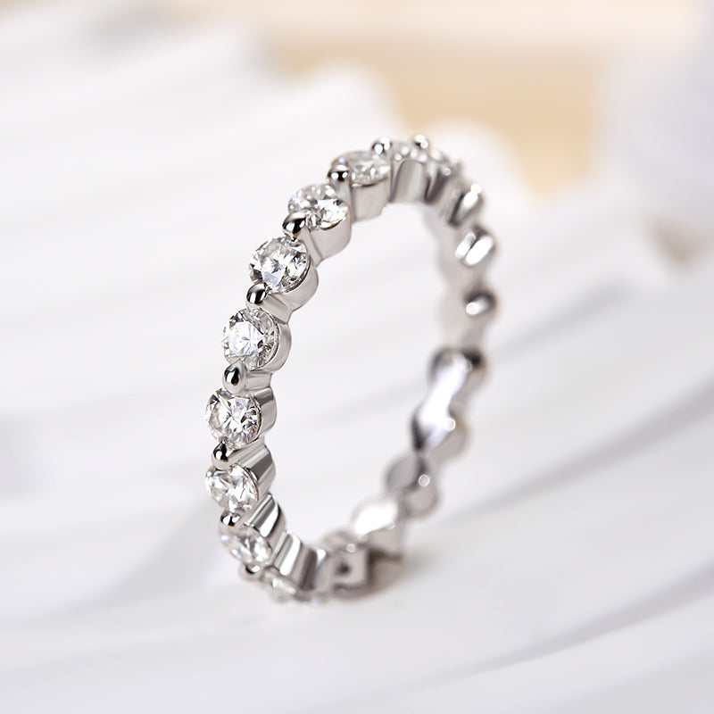 VIP Dream Ring- Eternity Round Cut Women's Stackable Wedding Band (Aftersale Service)